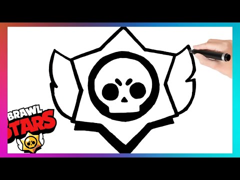 Como dibujar PASO A PASO El Logo de Brawl Stars